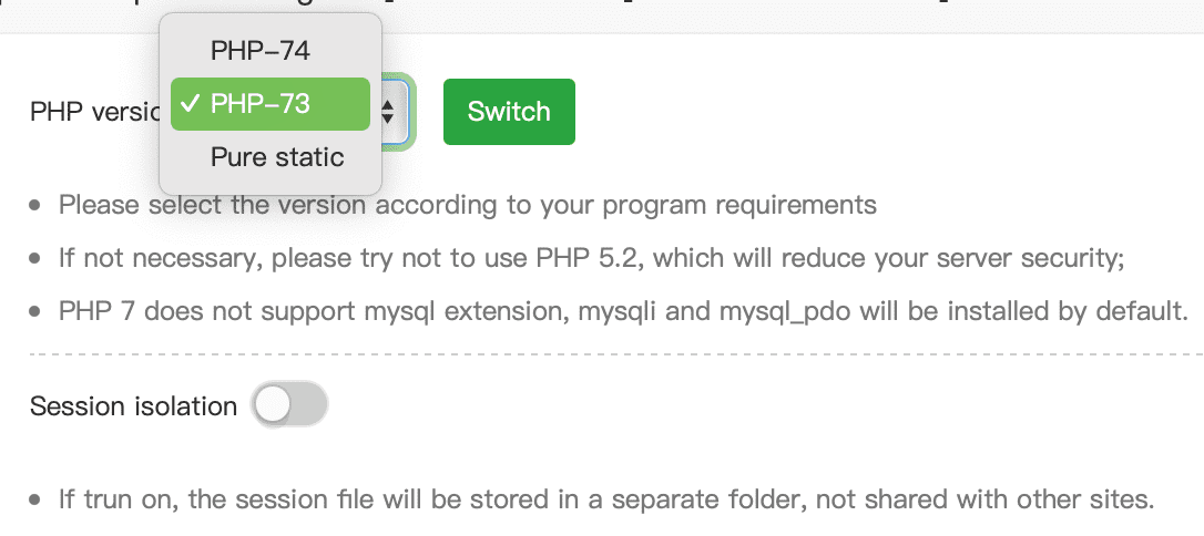 Cài nhiều phiên bản PHP cho aaPanel 9 how to install multiple php aapanel