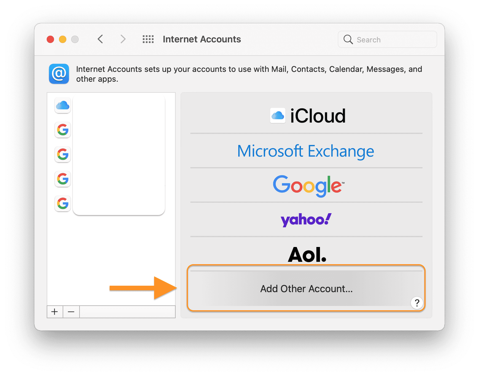Thêm tài khoản Email vào ứng dụng Mail MacOS 11 Screen Shot 2020 12 10 at 2.11.02 PM