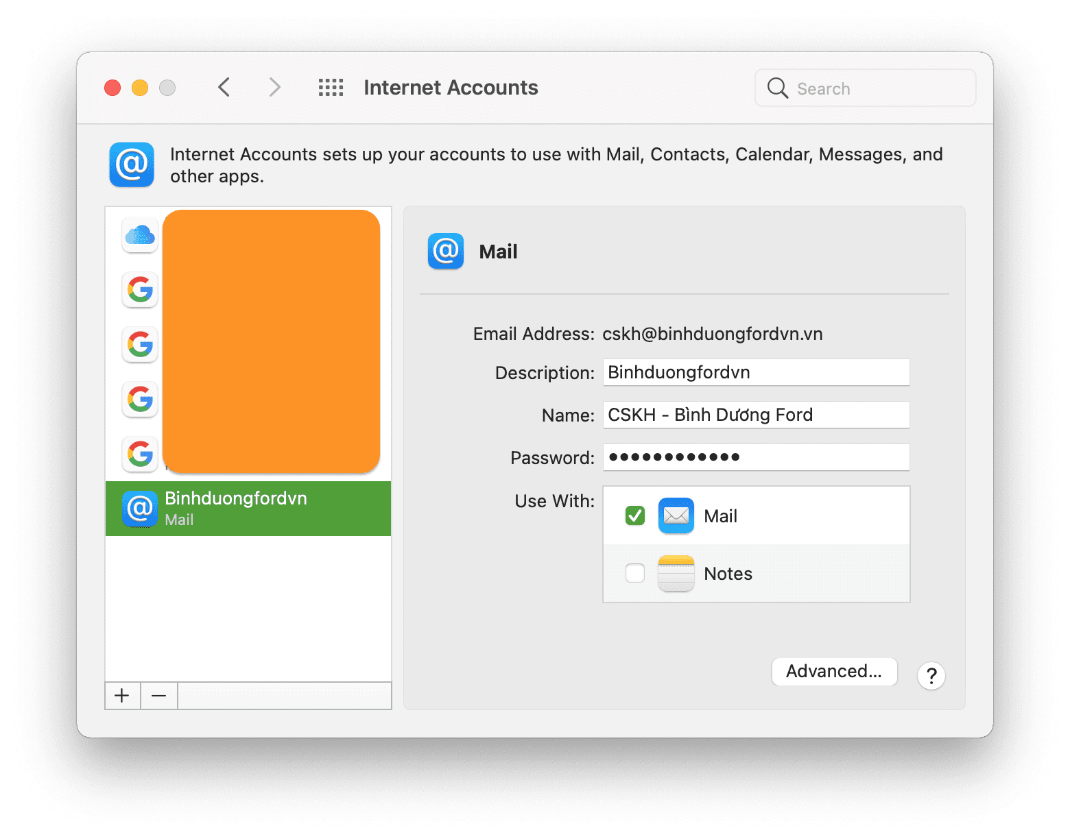Thêm tài khoản Email vào ứng dụng Mail MacOS 16 Screen Shot 2020 12 10 at 2.47.15 PM