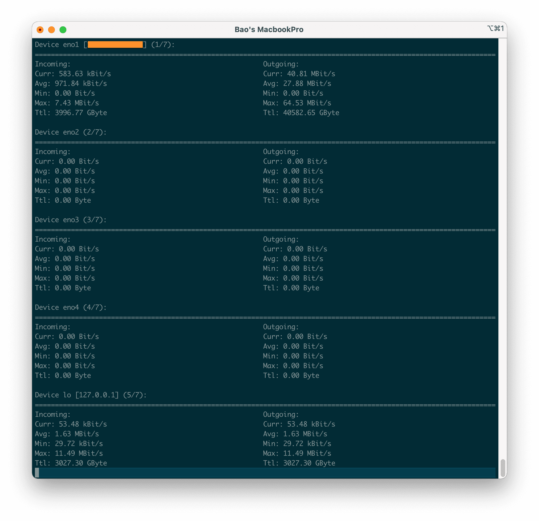 nload – Giám sát sử dụng băng thông trên Linux 4 nload-monitor-linux-network-bandwidth-usage