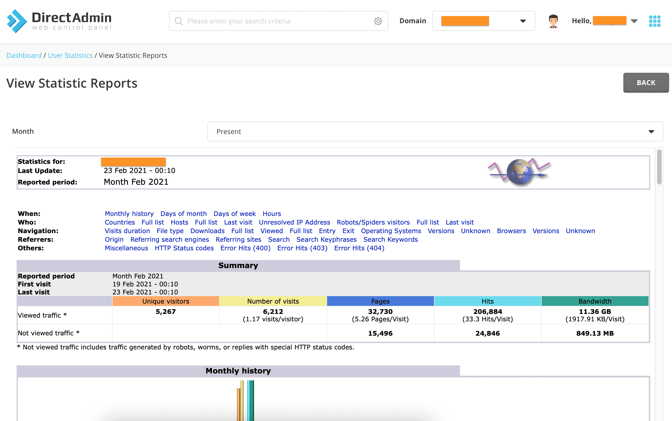 Kích hoạt AWStats trên DirectAdmin 4 Enable Kích hoạt AWStats trên DirectAdmin