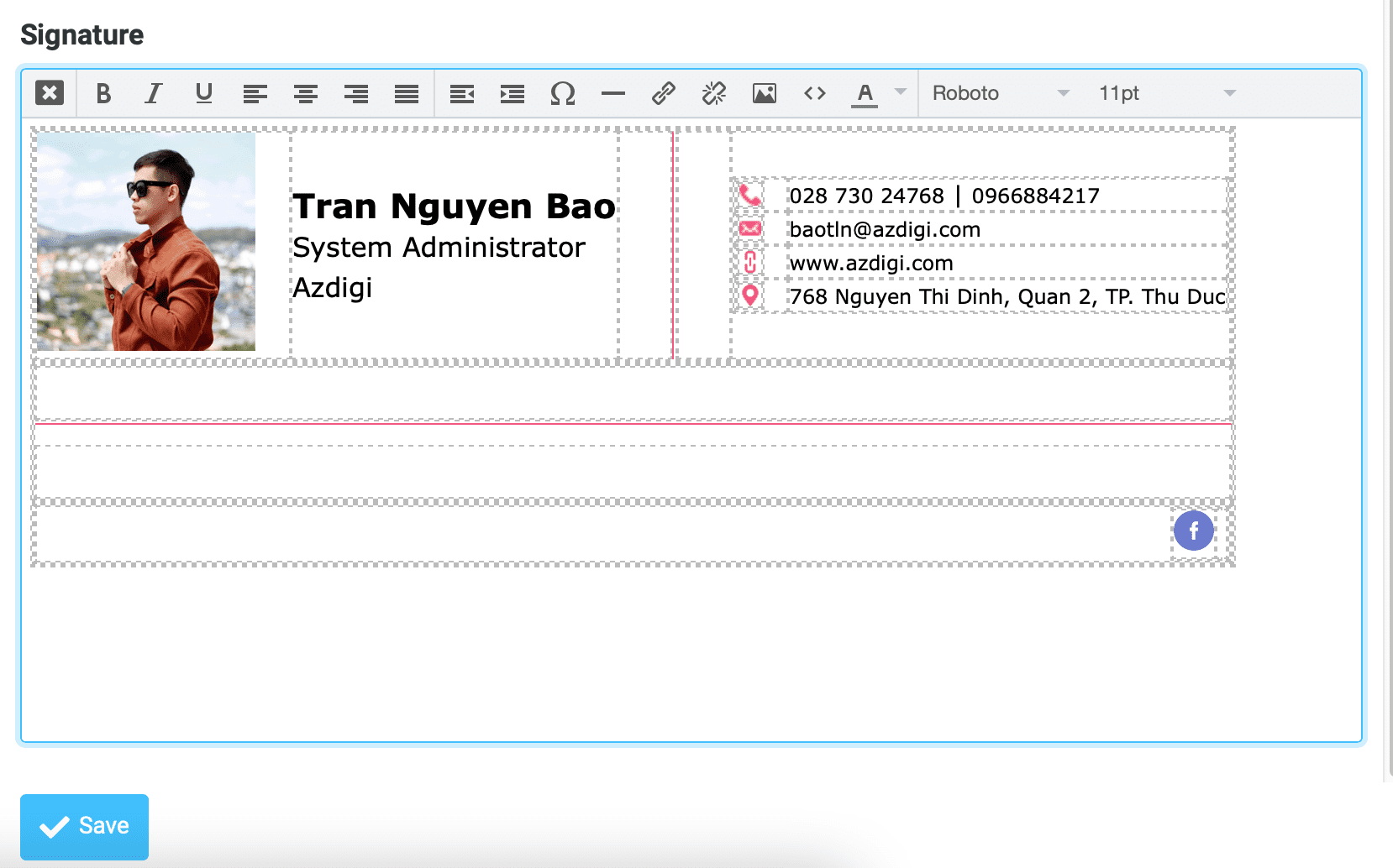 Pro Mail Hosting: Tạo chữ ký HTML trong Roundcube 6 create signature Tạo chữ ký HTML trong Roundcube
