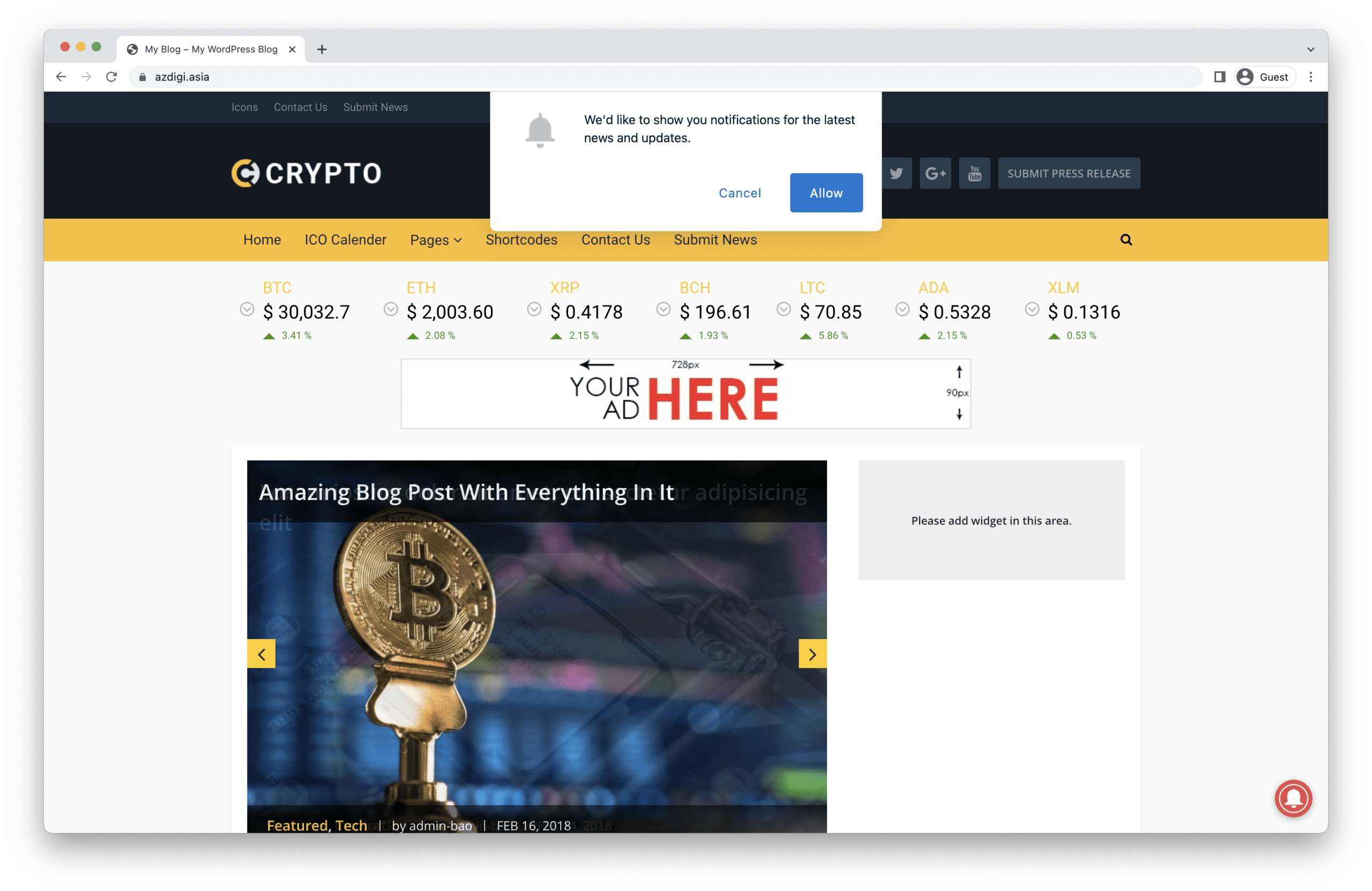Hướng dẫn tạo thông báo đẩy cho WordPress 15 tạo thông báo đẩy cho WordPress