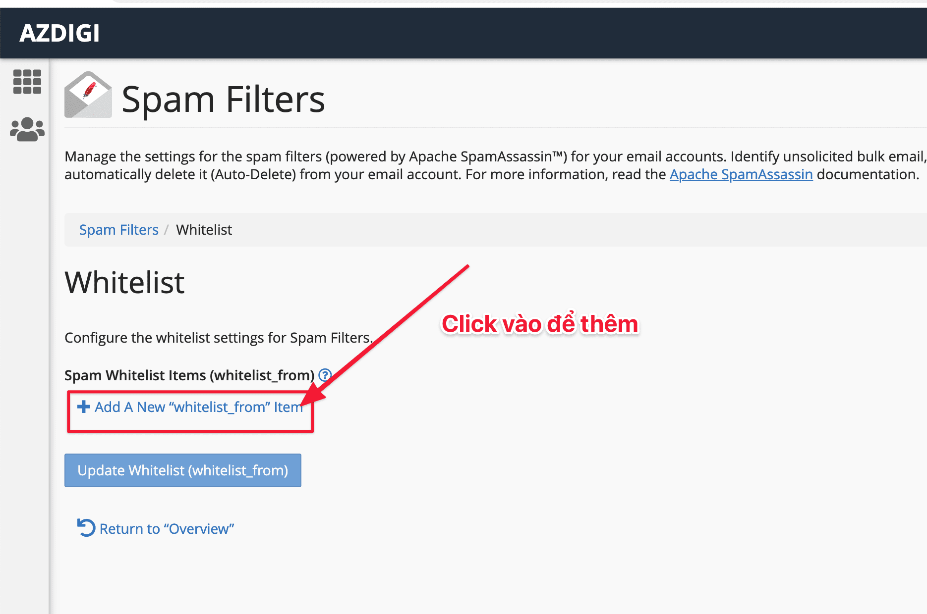 Hướng dẫn sử dụng Spam Filters trong cPanel 9 Hướng dẫn sử dụng Spam Filters cPanel