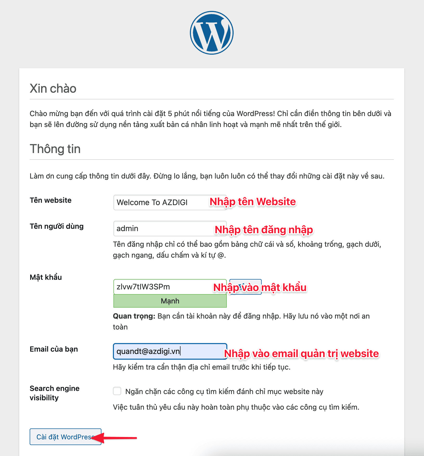 Hướng dẫn cài đặt WordPress lên Centmin Mod 10 cài đặt WordPress lên Centmin Mod