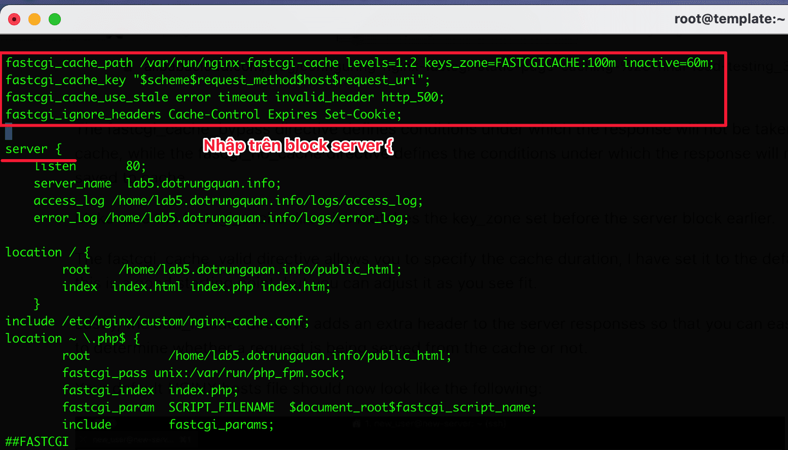 Thiết lập Nginx FastCGI Cache trên NGINX giảm thời gian phản hồi máy chủ 3 Thiết lập Nginx FastCGI Cache trên NGINX