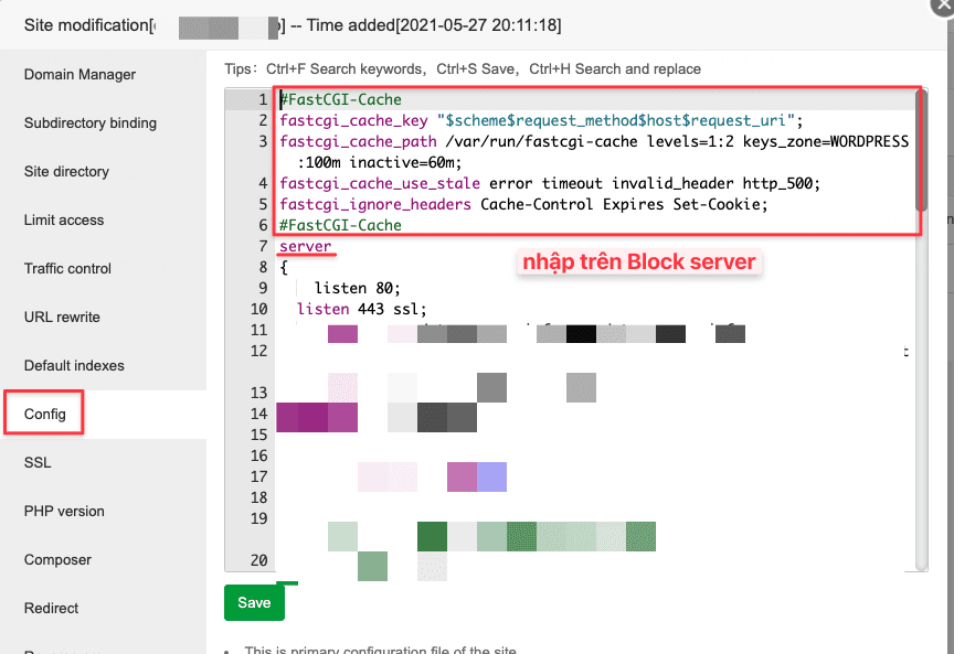 Cấu hình NGINX FastCGI Cache WordPress trên aaPanel 4 Screenshot 2021 08 31 at 13.40.02