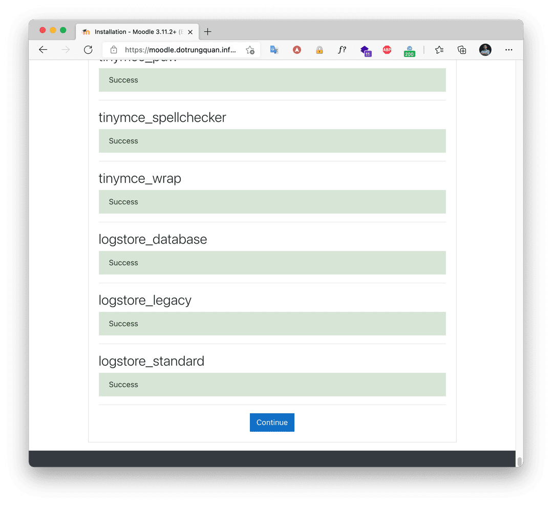 Hướng dẫn cài đặt Moodle trên AAPANEL 15 Screenshot 2021 09 12 at 14.01.17
