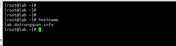 Lệnh thay đổi hostname trên máy chủ CentOS