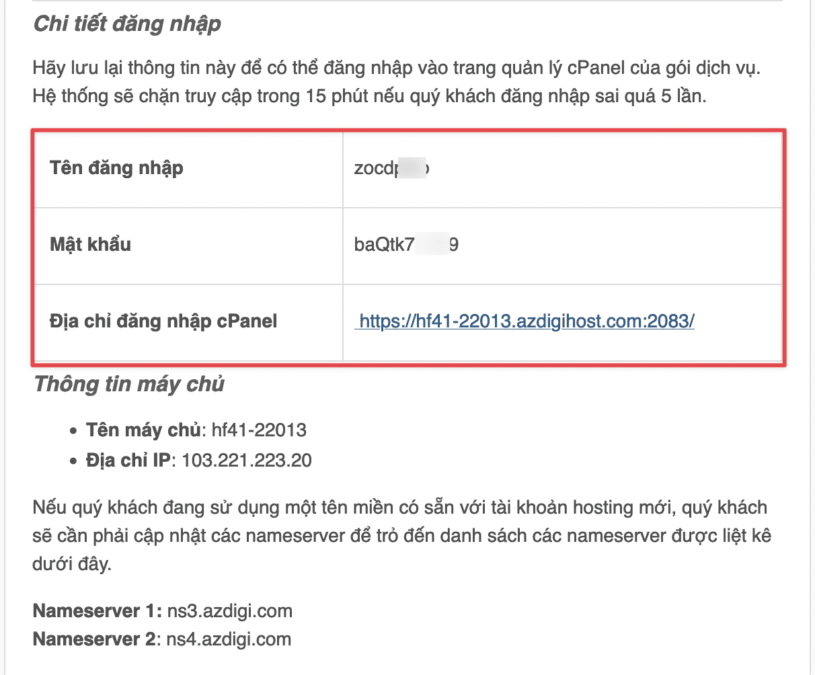 Cách đăng nhập vào cPanel của Hosting 1 Cách đăng nhập vào cPanel của Hosting