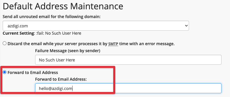 Pro Mail Hosting: Thiết lập Catch-all Email 4 azdigi mail catch all 2