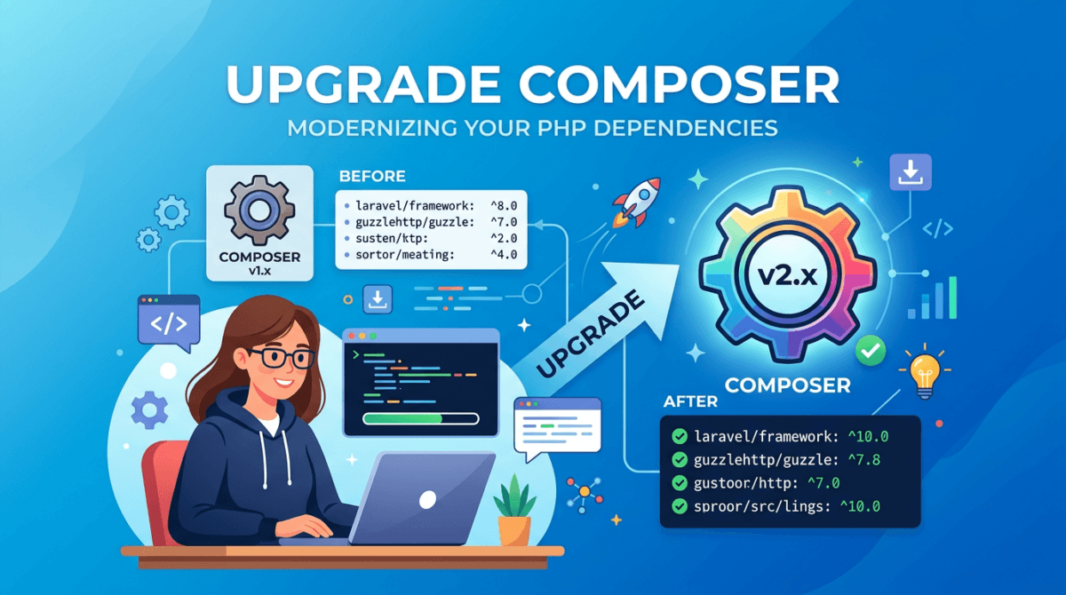 Nâng cấp Composer DirectAdmin