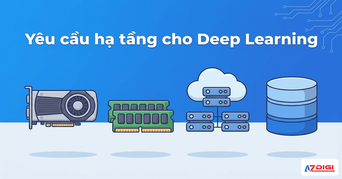 Deep Learning và Machine Learning khác nhau chỗ nào? (giải thích dễ hiểu) 5 Yêu cầu hạ tầng cho Deep Learning