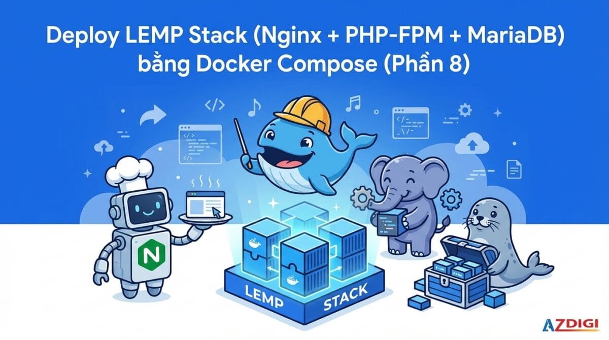 Deploy LEMP Stack (Nginx + PHP-FPM + MariaDB) bằng Docker Compose