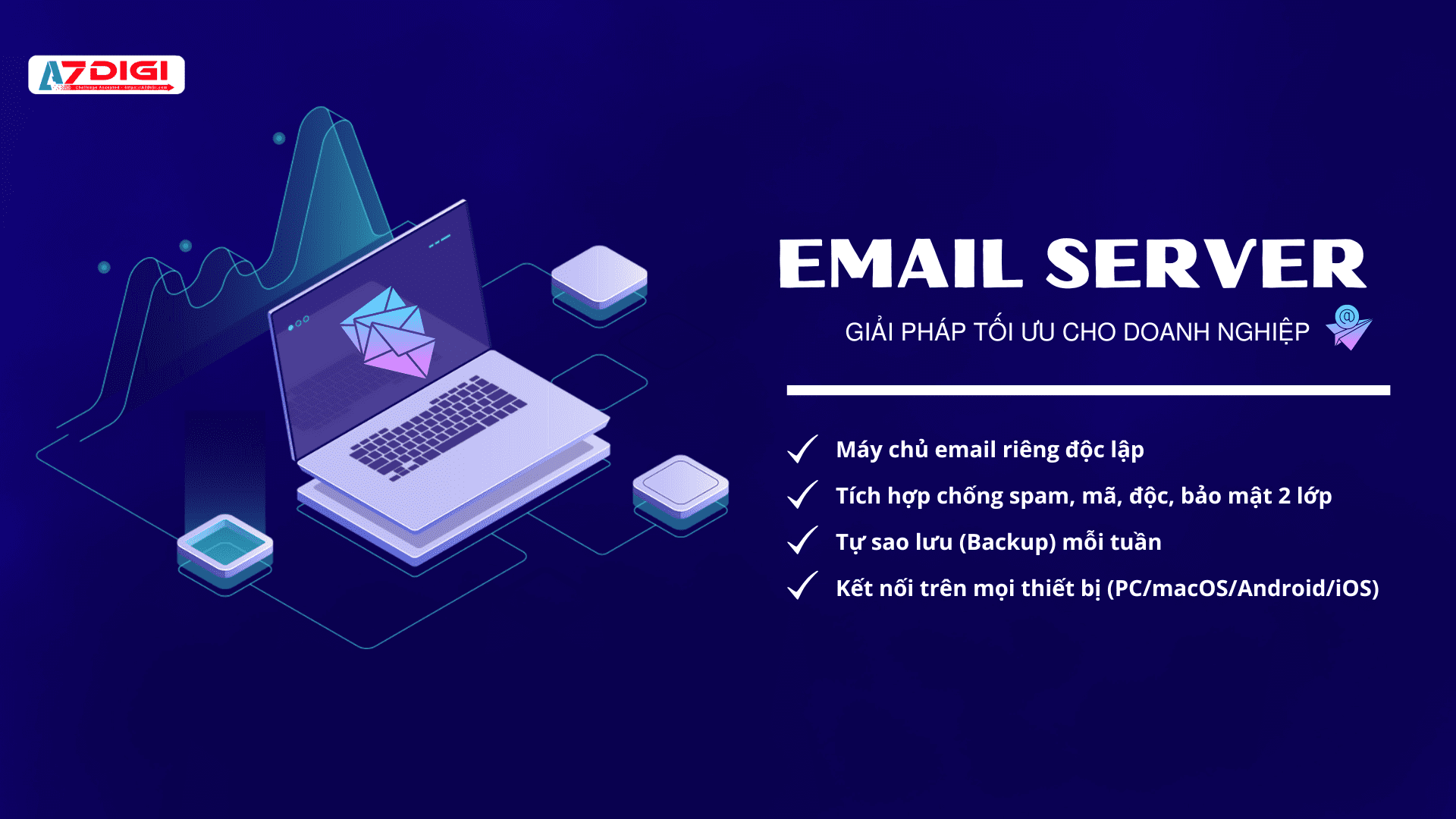 Email Server là gì và sự khác biệt với Email Hosting 3 Dịch vụ Email Server tại AZDIGI