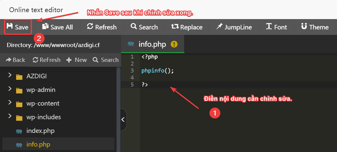 Hướng dẫn sử dụng File Manager trên aaPanel 8 Hướng dẫn sử dụng File Manager aaPanel