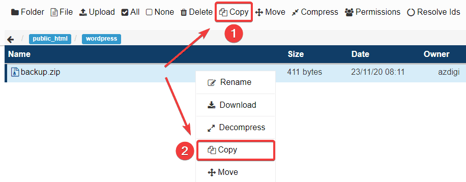 Hướng dẫn sử dụng File Manager trên Centos Web Panel (CWP) 16 Hướng dẫn sử dụng File Manager trên Centos Web Panel