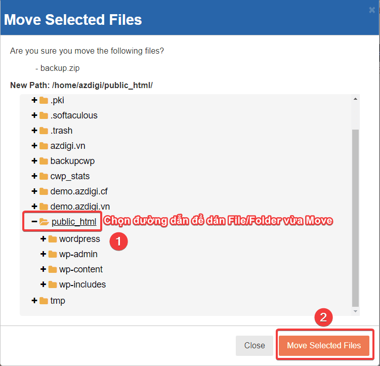 Hướng dẫn sử dụng File Manager trên Centos Web Panel (CWP) 20 Hướng dẫn sử dụng File Manager trên Centos Web Panel