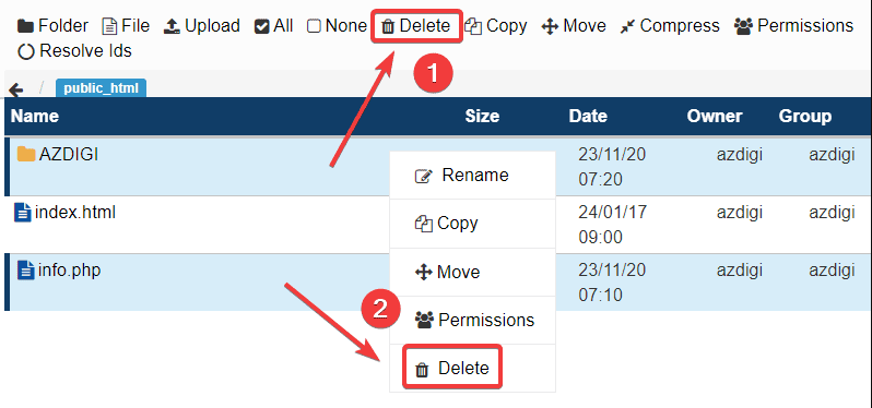 Hướng dẫn sử dụng File Manager trên Centos Web Panel (CWP) 6 Hướng dẫn sử dụng File Manager trên Centos Web Panel