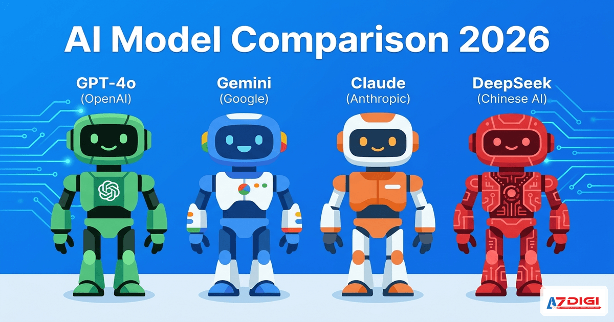 Generative AI: công nghệ đứng sau ChatGPT, Gemini và làn sóng AI tạo sinh 5 So sánh các mô hình Generative AI hàng đầu 2026