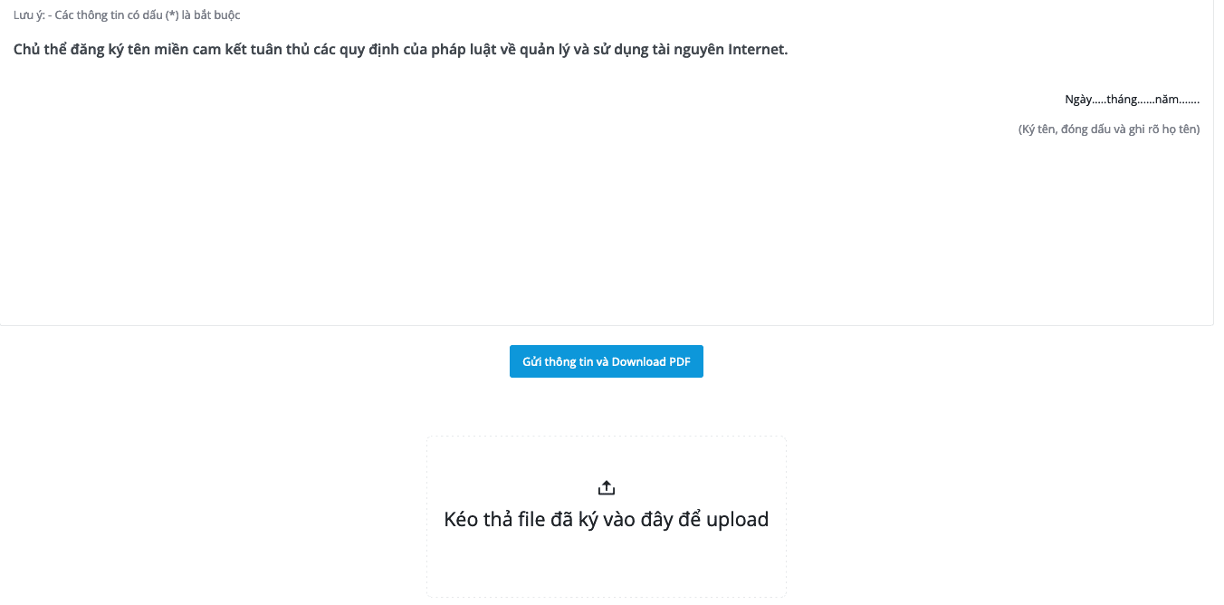 Hướng dẫn hoàn tất thủ tục đăng ký tên miền tại AZDIGI 15 hosodomain 13