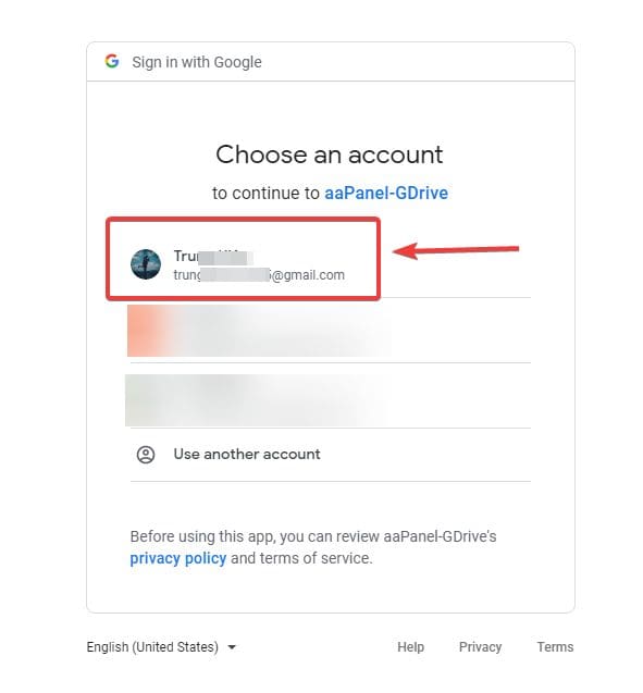 Hướng dẫn backup dữ liệu website lên Google Drive trong aaPanel 7 image 137