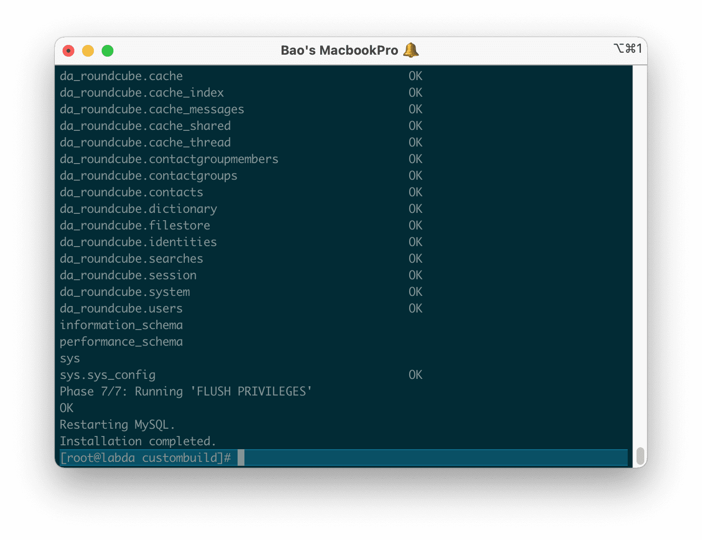 Nâng cấp phiên bản MariaDB trên DirectAdmin 5 Nâng cấp MariaDB trên DirectAdmin - Upgrade MariaDB DirectAdmin