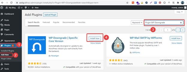 Hướng dẫn hạ cấp phiên bản WordPress 3 image 88