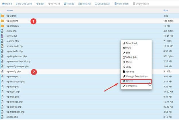 Hướng dẫn hạ cấp phiên bản WordPress 12 image 98