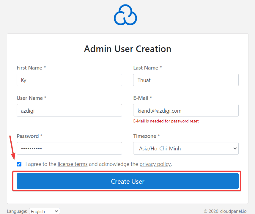 Hướng dẫn cài đặt CloudPanel trên Debian 10 4 install1