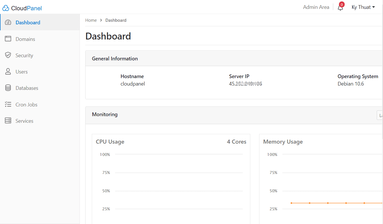 Hướng dẫn cài đặt CloudPanel trên Debian 10 6 install4