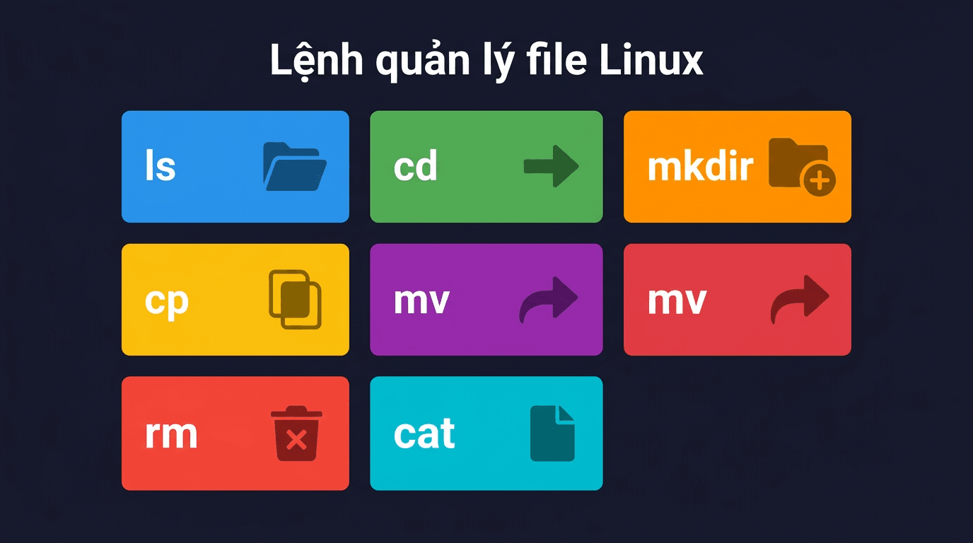 Quản lý file và thư mục trên Linux – Lệnh cơ bản cho VPS 1 Lệnh quản lý file Linux