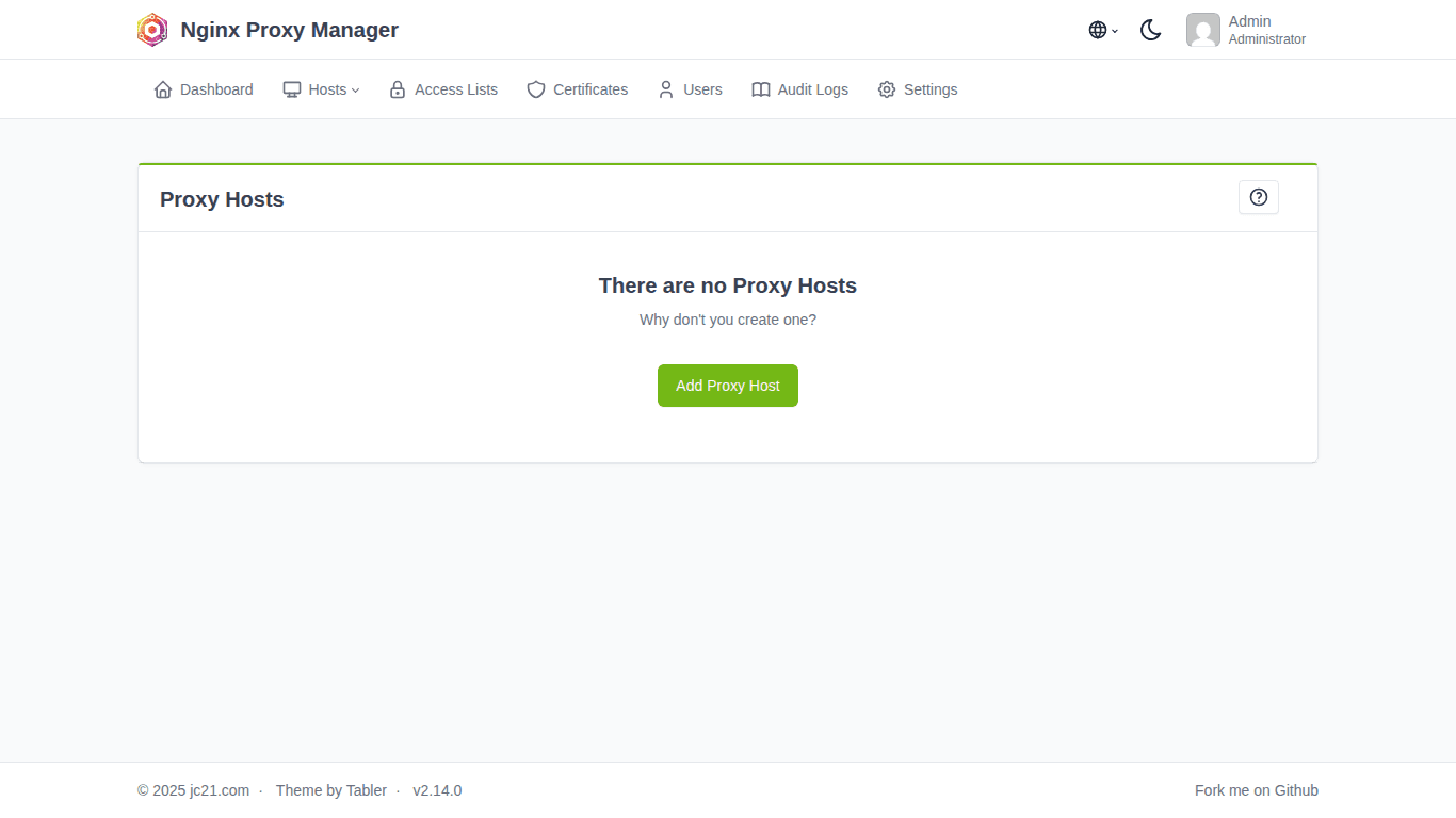 Reverse Proxy với Nginx Proxy Manager + SSL tự động 5 Danh sách Proxy Hosts trên NPM