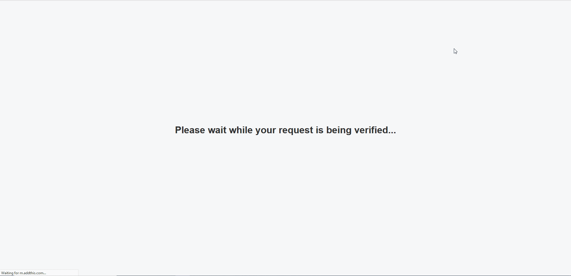 Thông báo lỗi “Please wait while your request is being verified” 2 please wait while request