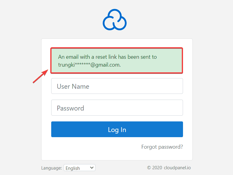 Hướng dẫn reset pass User trên CloudPanel 7 reset pass User trên CloudPanel