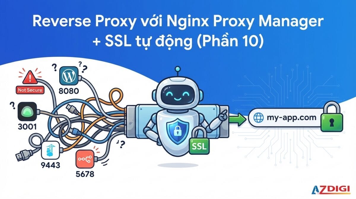 Reverse Proxy với Nginx Proxy Manager + SSL tự động 1 Reverse Proxy với Nginx Proxy Manager + SSL tự động