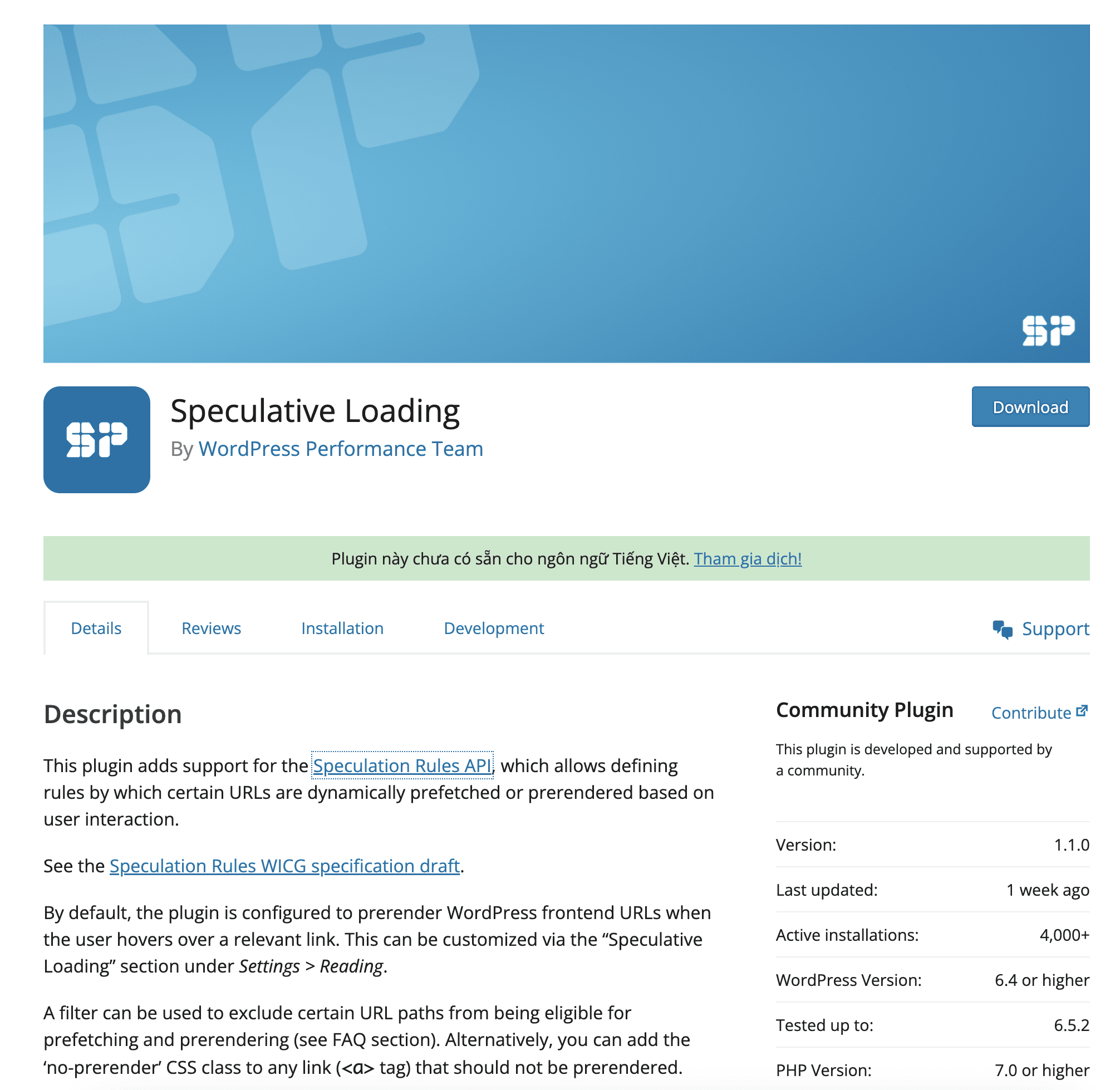 WordPress ra mắt plugin tăng tốc website trong chớp mắt với Speculative Loading 2 screenshot 2024 04 14