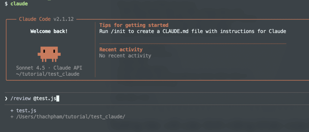 Hướng dẫn toàn diện về Slash Commands trong Claude Code 8 Gắn liên kết đến file cụ thể cần AI xử lý
