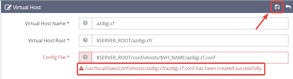Cách thêm website vào OpenLiteSpeed WebAdmin GUI 5 Cách thêm website vào OpenLiteSpeed WebAdmin GUI