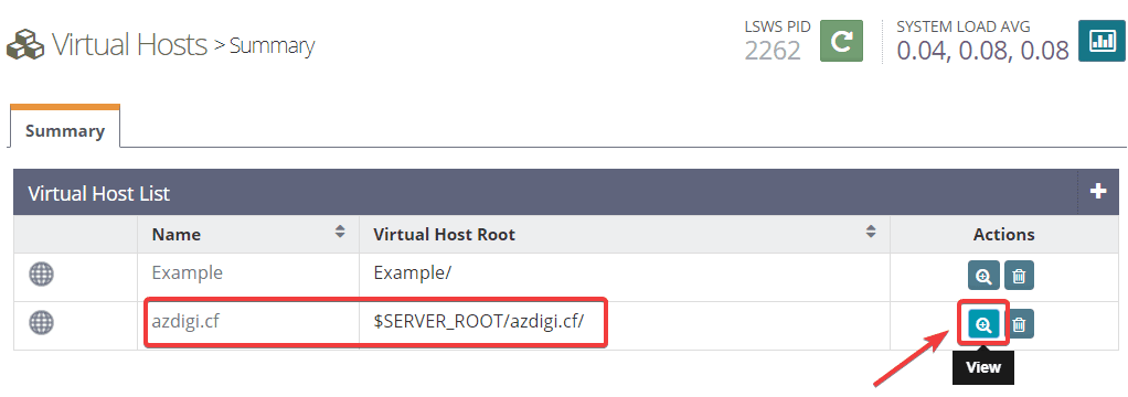 Cách thêm website vào OpenLiteSpeed WebAdmin GUI 6 Cách thêm website vào OpenLiteSpeed WebAdmin GUI