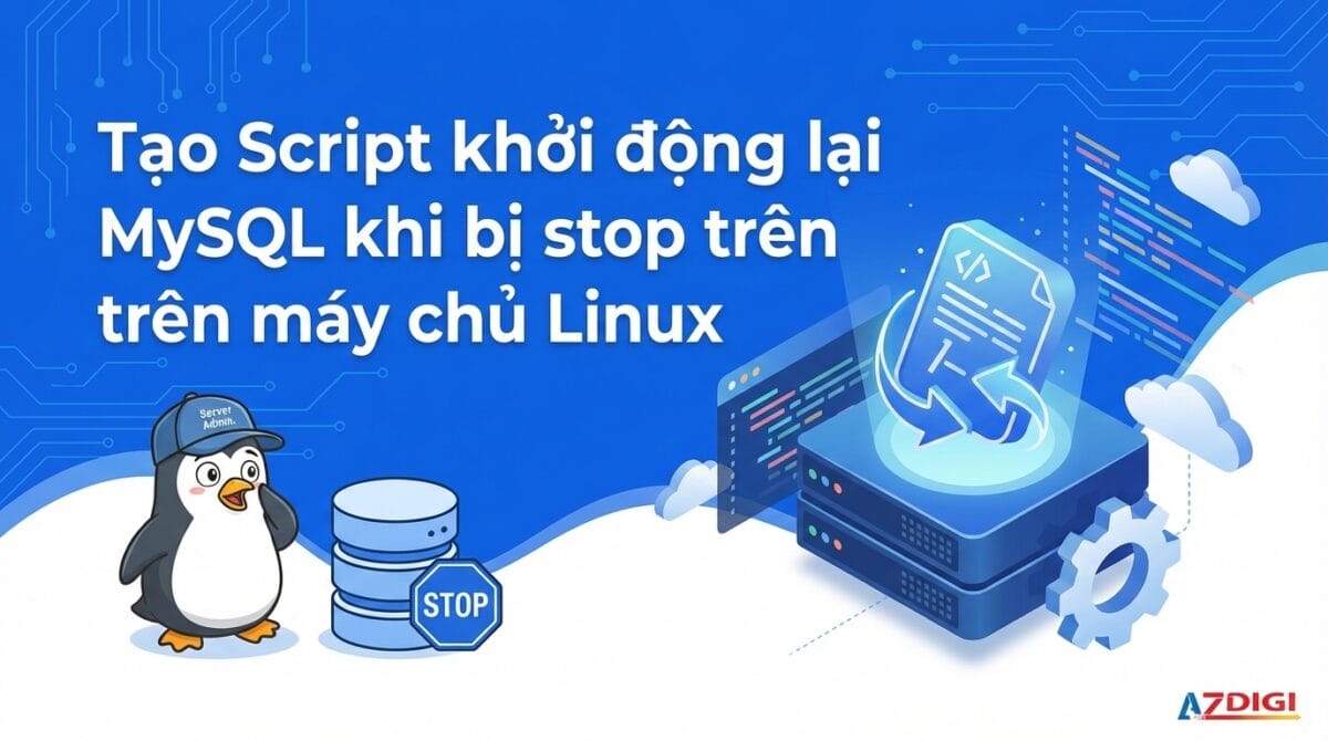 Tạo Script khởi động lại MySQL khi bị stop trên máy chủ Linux 1 Tạo Script khởi động lại MySQL khi bị stop trên máy chủ Linux