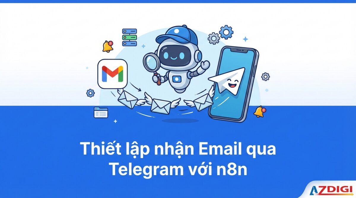 Thiết lập nhận Email qua Telegram với n8n 1 Thiết lập nhận Email qua Telegram với n8n