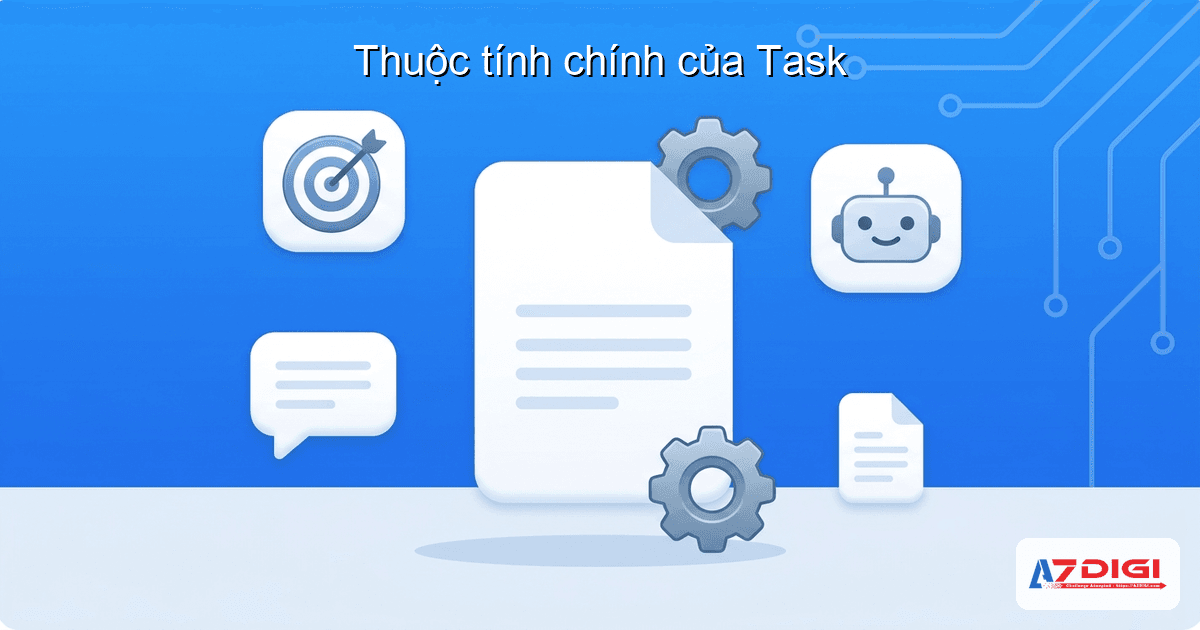 Task trong CrewAI: giao việc cho AI agent 3 Thuộc tính chính của Task