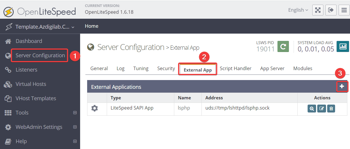 Hướng dẫn tối ưu OpenLiteSpeed WebAdmin GUI 3 Hướng dẫn tối ưu OpenLiteSpeed WebAdmin GUI