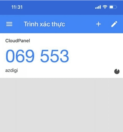 Kích hoạt xác thực 2 lớp trên CloudPanel 6 xác thực 2 lớp trên CloudPanel