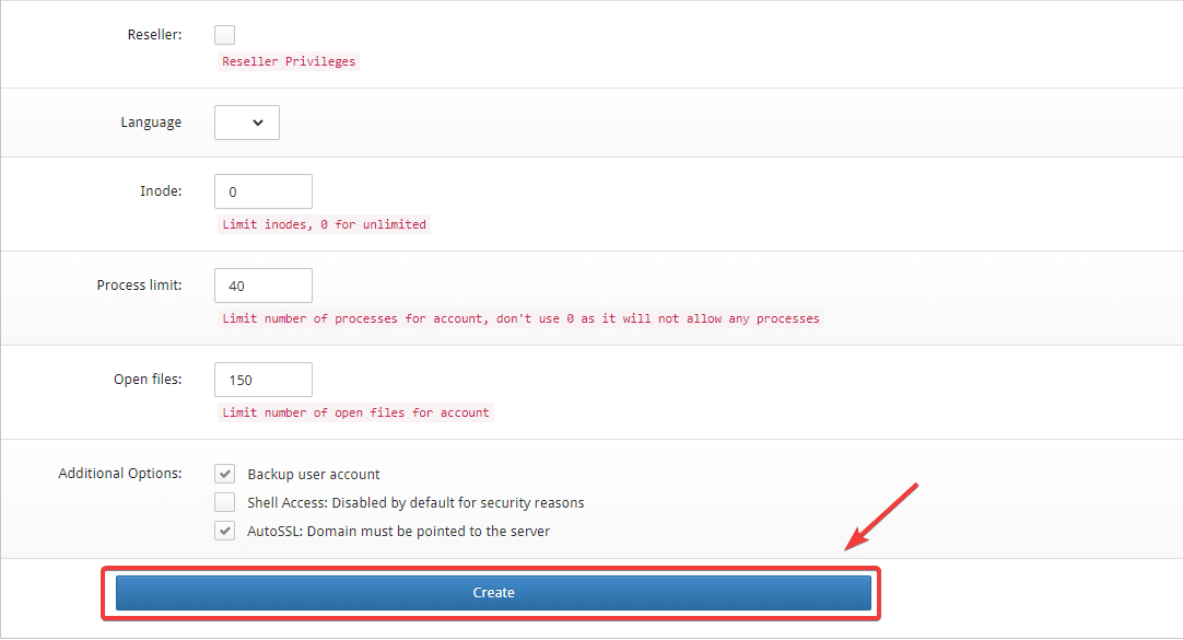 Hướng dẫn tạo User Account trên Centos Web Panel (CWP) 4 user cwp3