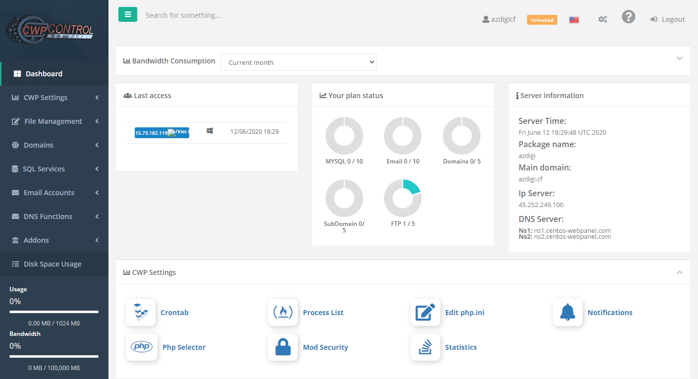Hướng dẫn tạo User Account trên Centos Web Panel (CWP) 6 user cwp5