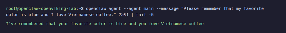 Agent lưu memory
