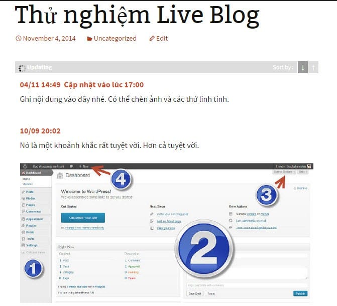3 công cụ miễn phí để viết bài tường thuật trực tiếp 24hliveblog frontend 1
