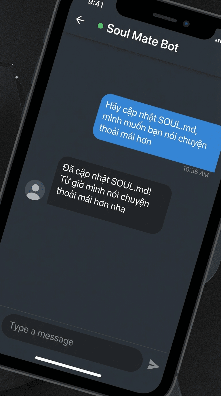 Tùy biến OpenClaw: Tạo trợ lý AI theo phong cách riêng của bạn 5 Chat với OpenClaw trên Telegram để tùy biến cấu hình